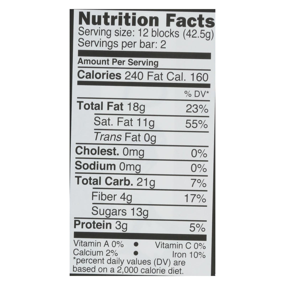 Divine - Bar Dark Chocolate 70% Gng/orng - Case Of 12 - 3 Oz - Maras Green