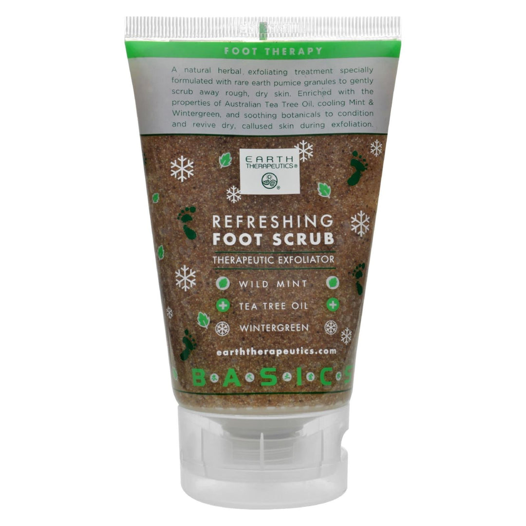 Earth Therapeutics Refreshing Foot Scrub Wild Mint - 4 Fl Oz - Maras Green