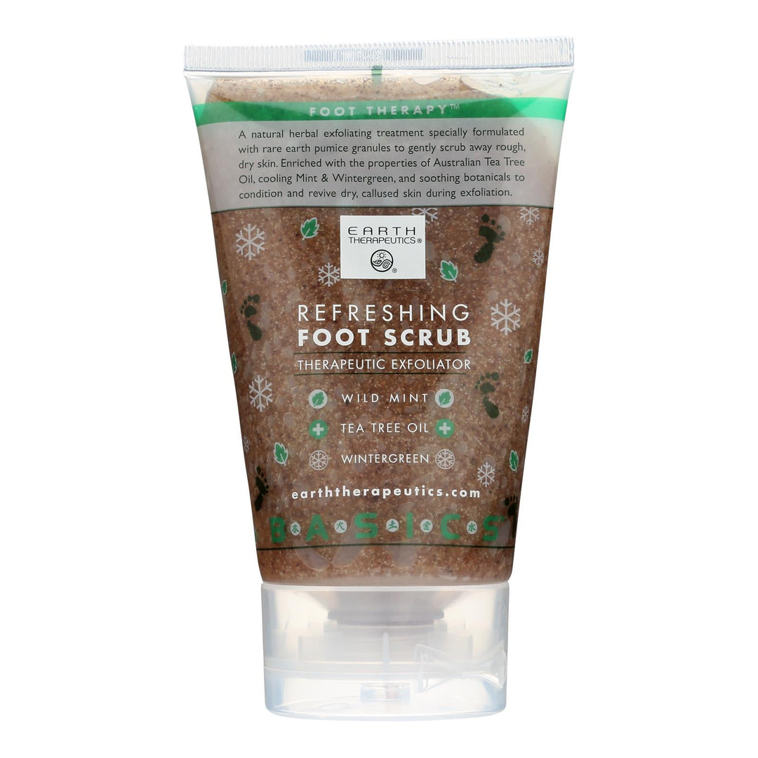 Earth Therapeutics Refreshing Foot Scrub Wild Mint - 4 Fl Oz - Maras Green