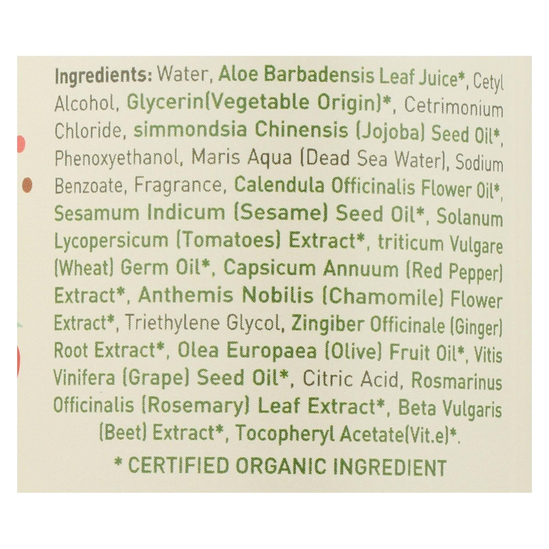 Ecolove Conditioner - Red Vegetables Conditioner For Normal To Oily Hair - Case Of 1 - 17.6 Fl Oz. - Maras Green