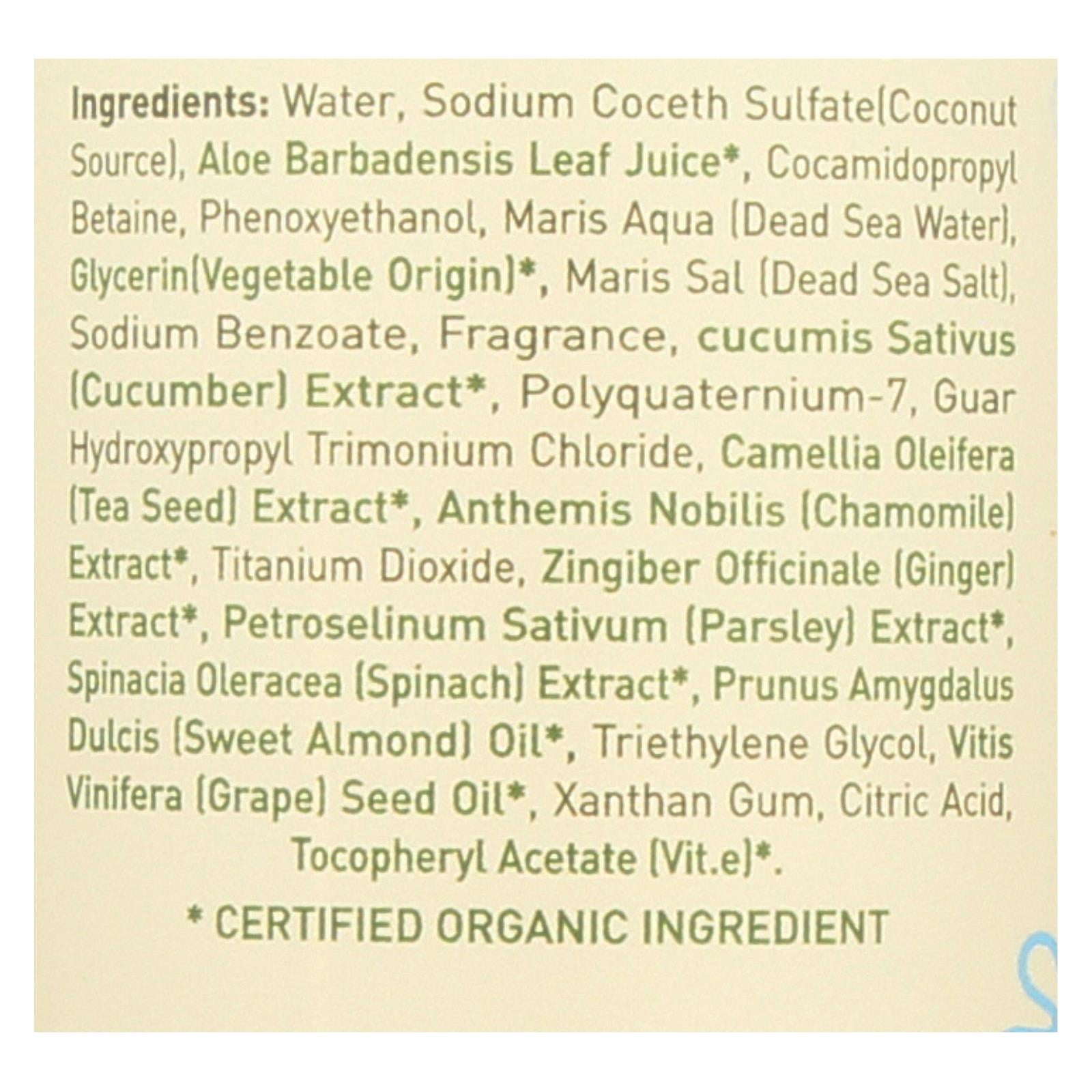 Ecolove Shampoo - Green Vegetables Family Shampoo For All Hair Types - Case Of 1 - 17.6 Fl Oz. - Maras Green