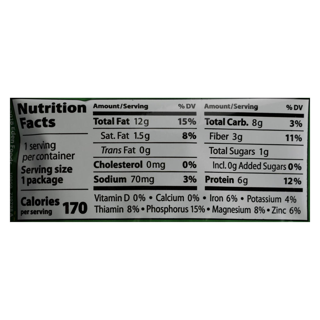 Eden Foods Organic Pocket Snacks - Pistachios - Shelled And Dry Roasted - 1 Oz - Case Of 12 - Maras Green