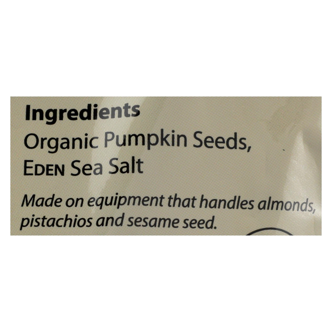 Eden Foods Organic Pumpkin Seeds - Dry Roasted - Case Of 15 - 4 Oz. - Maras Green
