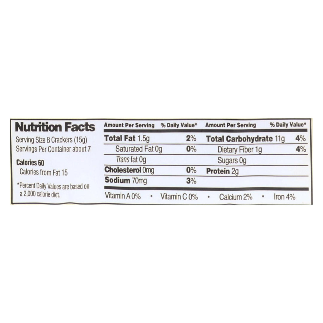 Edward And Sons Brown Rice Snaps - Black Sesame - Case Of 12 - 3.5 Oz. - Maras Green