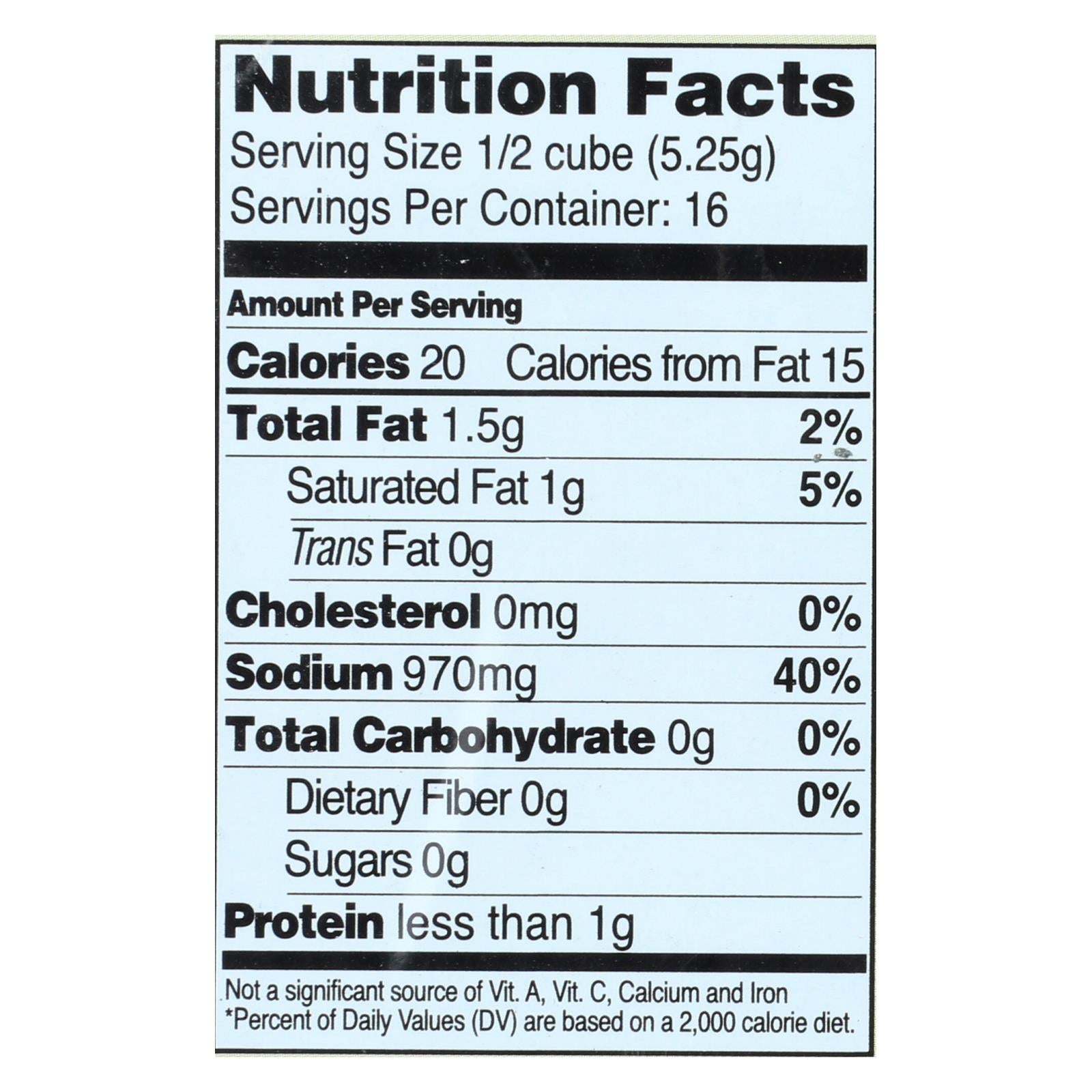 Edwards And Sons Natural Bouillon Cubes - Garden Veggie - 2.9 Oz - Case Of 12 - Maras Green