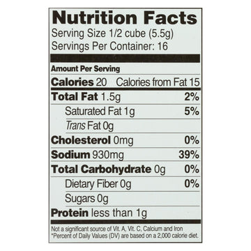 Edwards And Sons Natural Bouillon Cubes - Not Beef - 3.1 Oz - Case Of 12 - Maras Green
