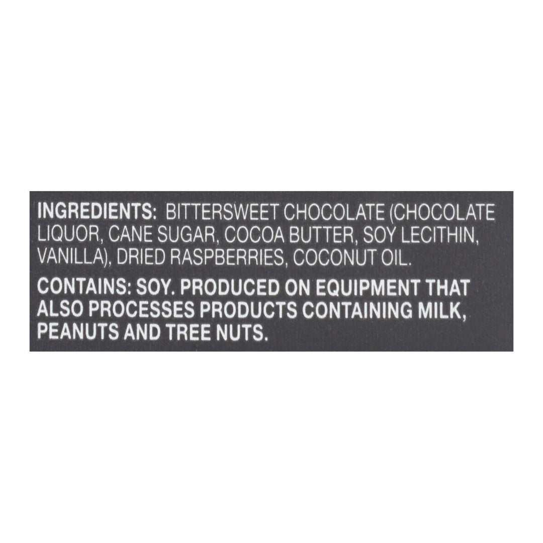 Endangered Species Natural Chocolate Bars - Dark Chocolate - 72 Percent Cocoa - Raspberries - 3 Oz Bars - Case Of 12 - Maras Green