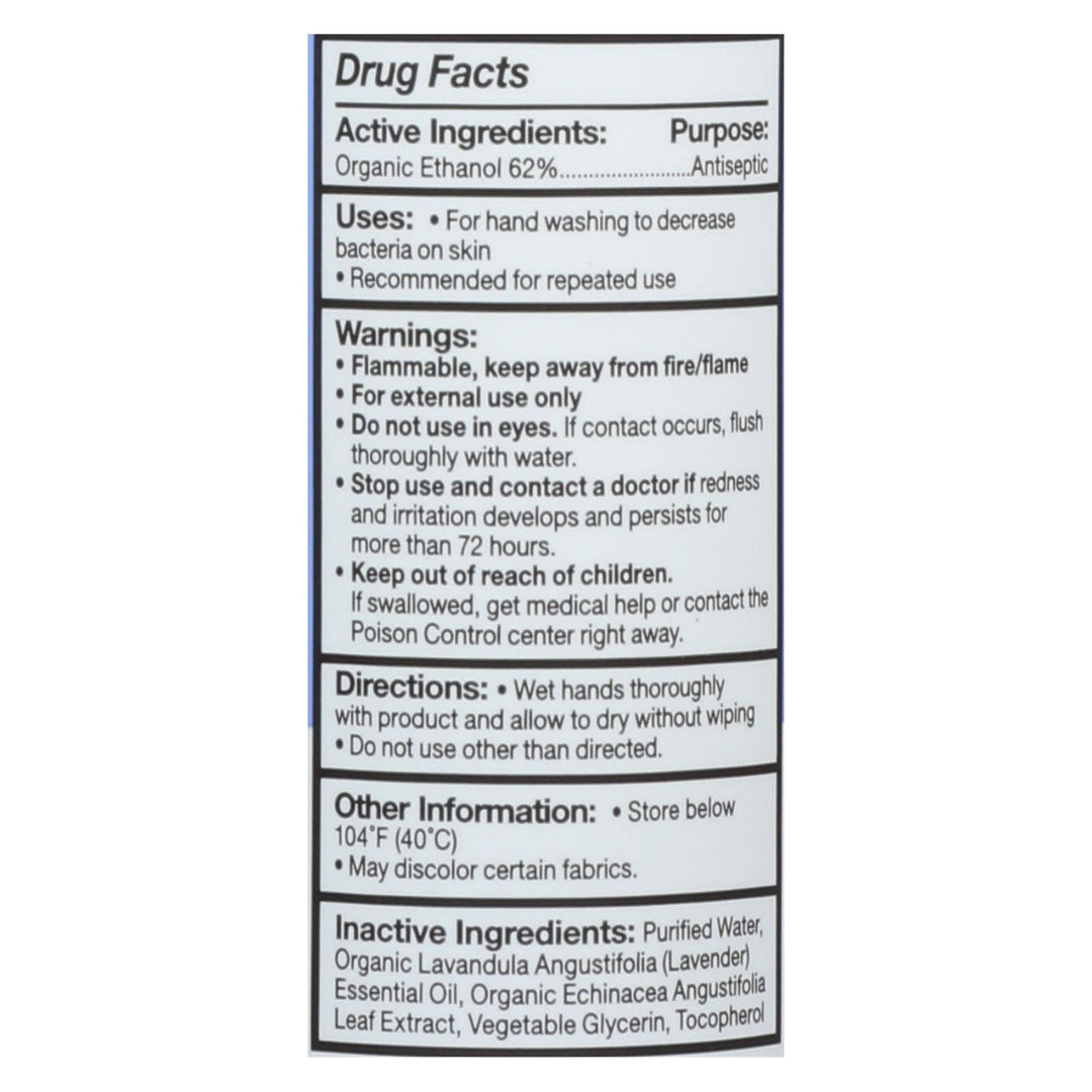 Eo Products - Hand Sanitizer Spray - Lavender - 2 Fl Oz - Case Of 6 - Maras Green