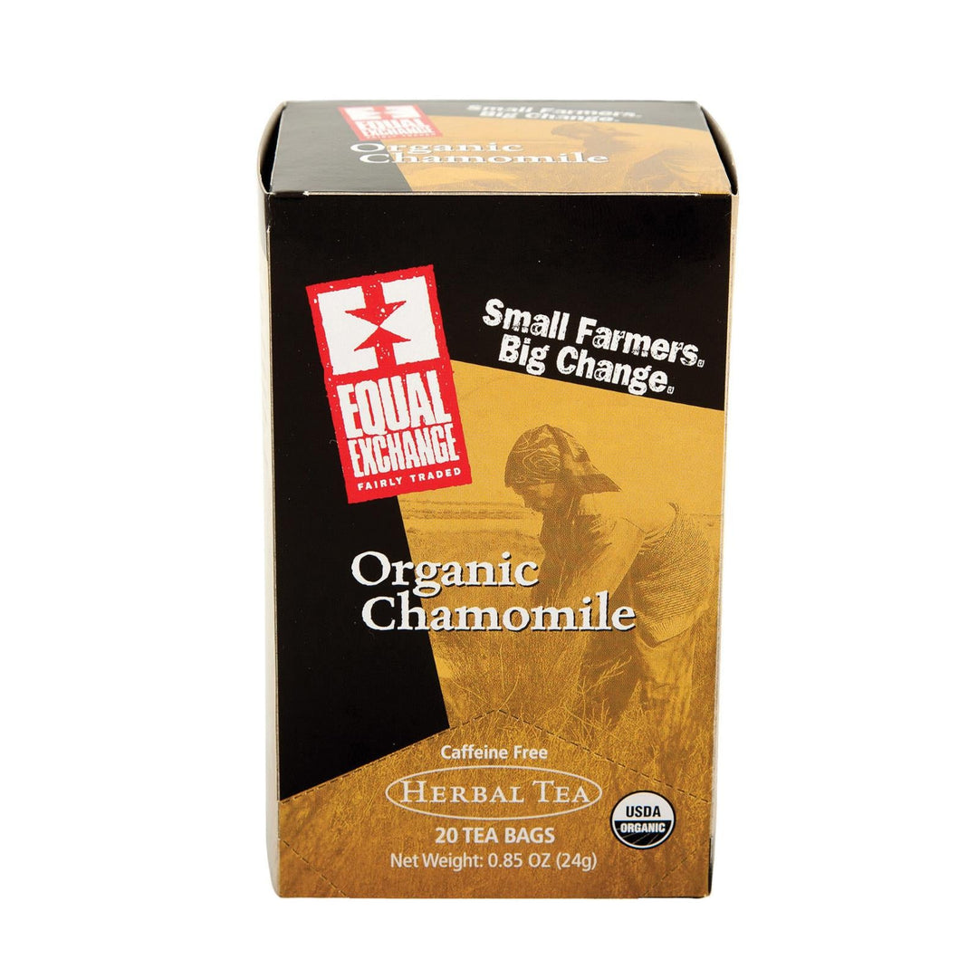Equal Exchange Organic Chamomile Tea - Chamomile Tea - Case Of 6 - 20 Bags - Maras Green