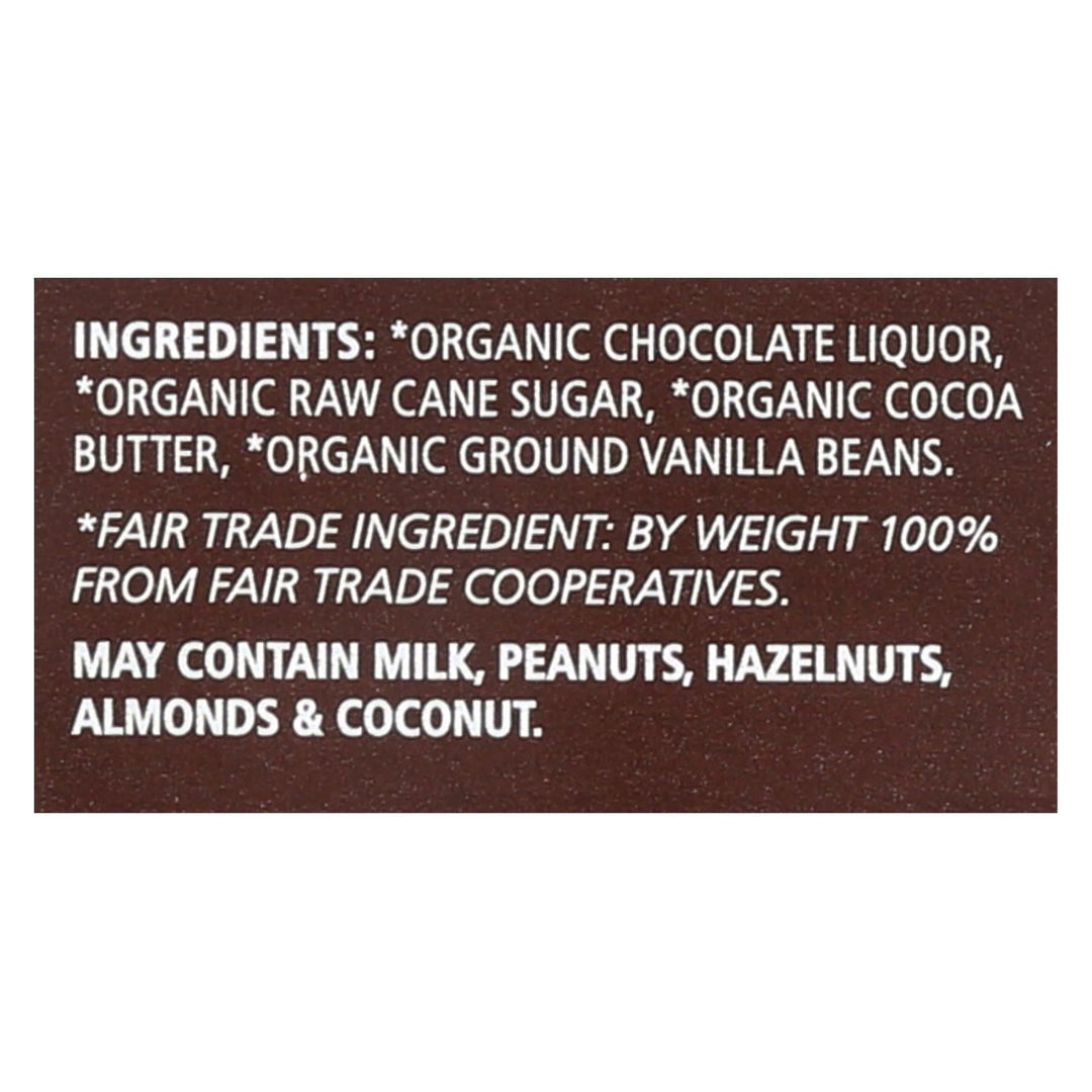 Equal Exchange Organic Dark Chocolate Bar - Panama Extra - Case Of 12 - 2.8 Oz. - Maras Green