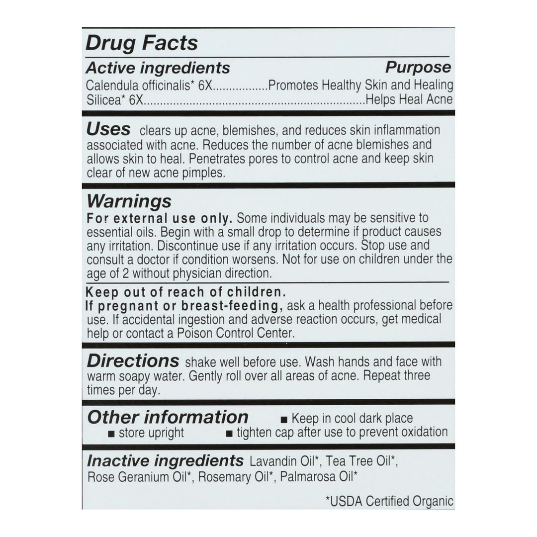 Forces Of Nature Acne/pimple Rollerball Applicator - 1 Each - 4 Ml - Maras Green