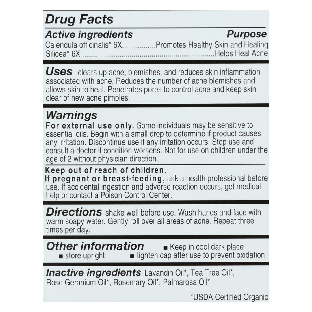 Forces Of Nature Acne/pimple Rollerball Applicator - 1 Each - 4 Ml - Maras Green