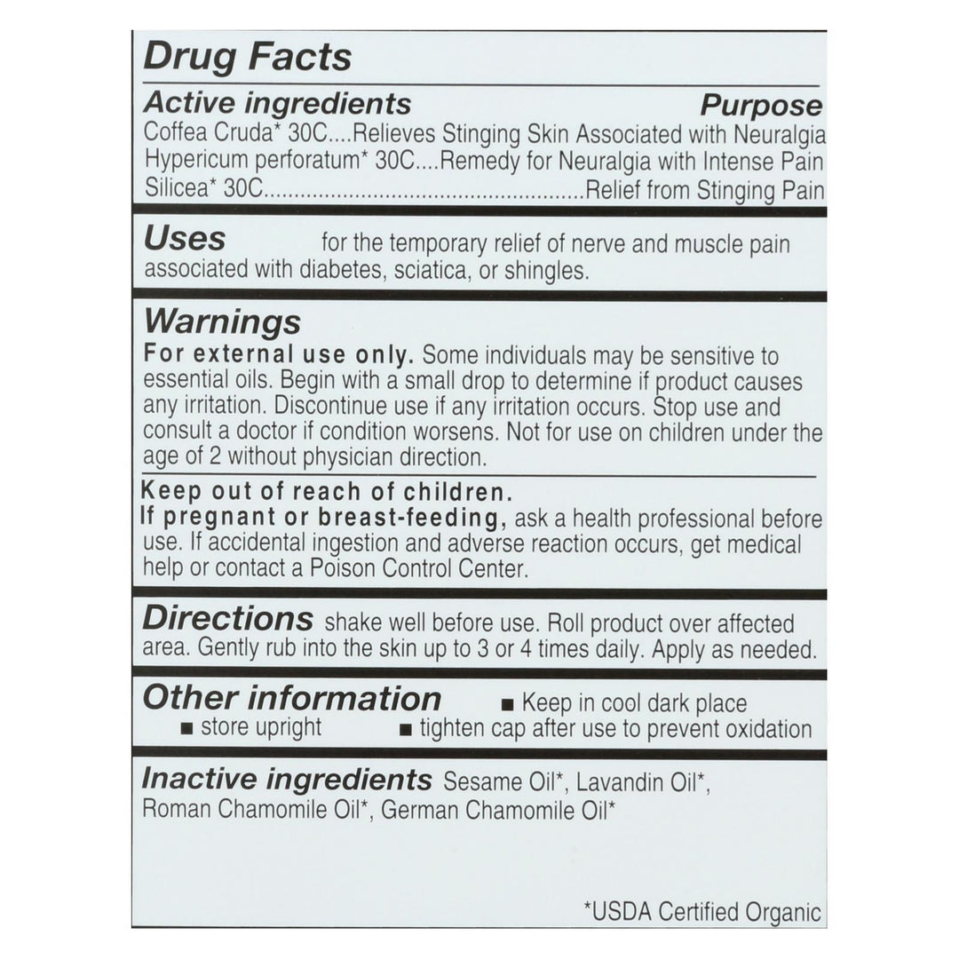 Forces Of Nature Nerve Pain Management Rollerball Activator Topical Medicine - 1 Each - 4 Ml - Maras Green