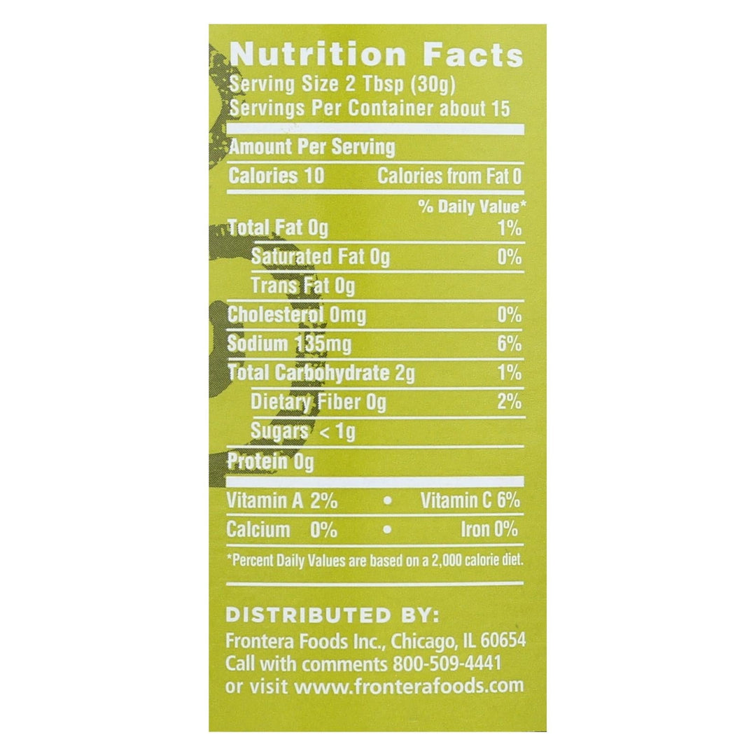 Frontera Foods Tomatillo Salsa - Tomatillo - Case Of 6 - 16 Oz. - Maras Green