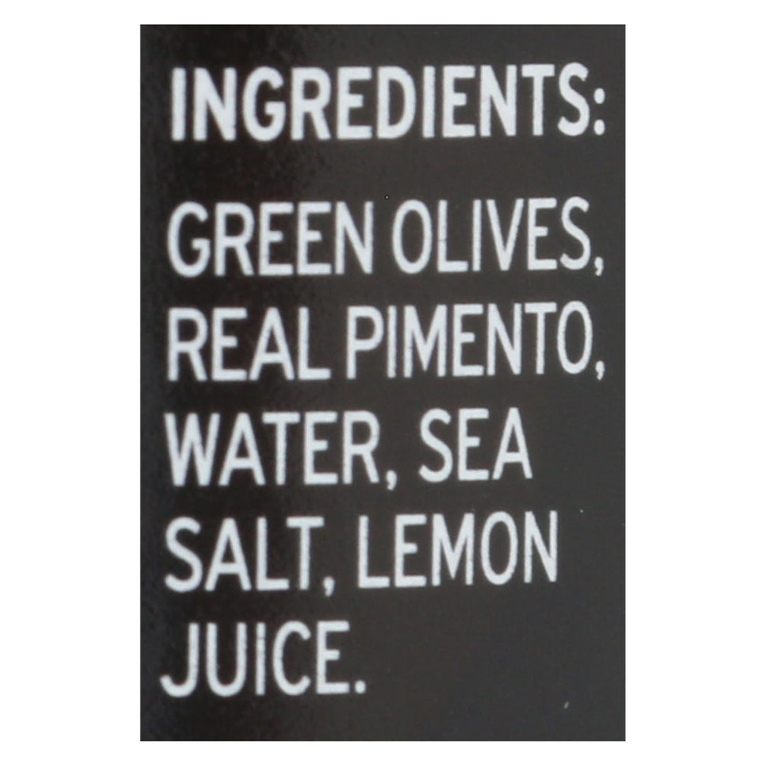 Gaea Stuffed Green Olives With Real Pimento - Case Of 8 - 6 Oz - Maras Green