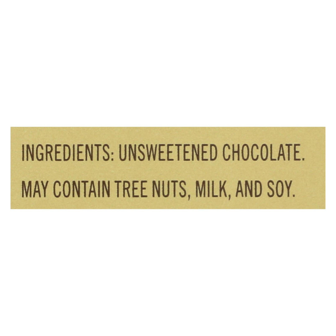 Ghirardelli Premium Baking Bar - 100% Cacao Unsweetened Chocolate - Case Of 12 - 4 Oz - Maras Green