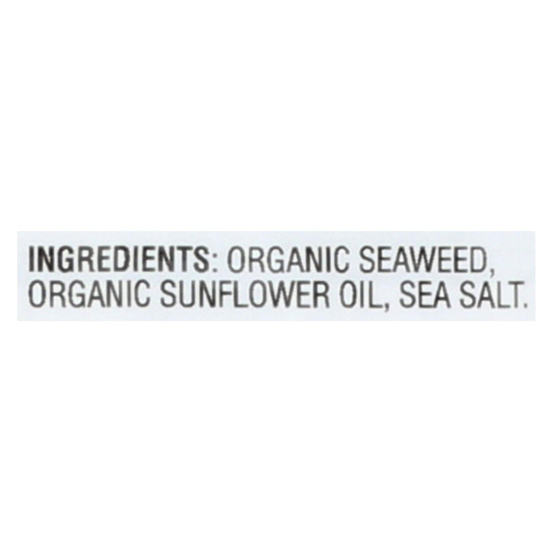 Gimme Seaweed Snacks Organic Roasted Seaweed Snack - Sea Salt - Case Of 8 - 6/.17 Oz - Maras Green