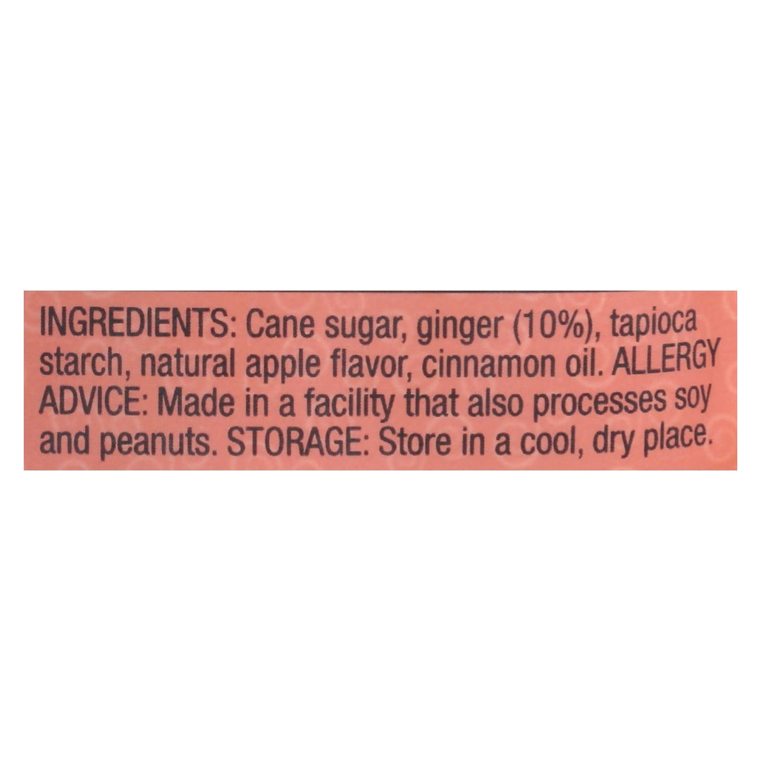 Ginger People Chewy Ginger Candy - Spicy Apple - Case Of 12 - 3 Oz. - Maras Green