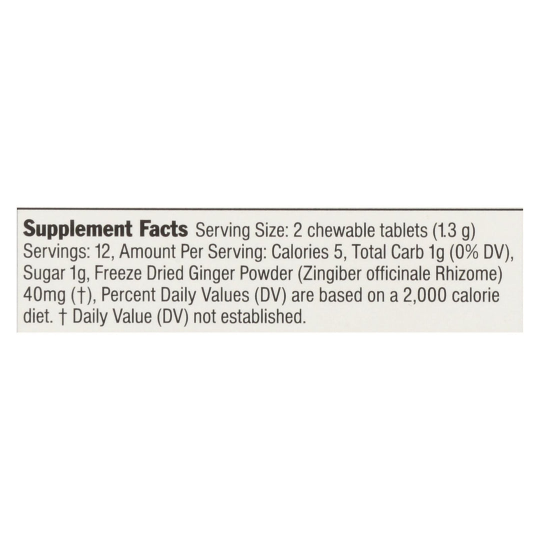 Ginger People Ginger Rescue For Kids - Mighty Mango - 24 Chewable Tablets - Case Of 10 - Maras Green