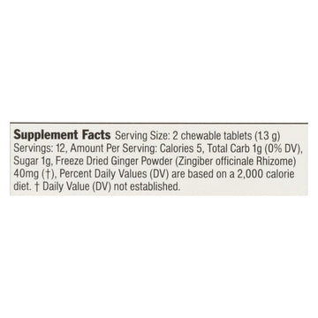 Ginger People Ginger Rescue For Kids - Mighty Mango - 24 Chewable Tablets - Case Of 10 - Maras Green
