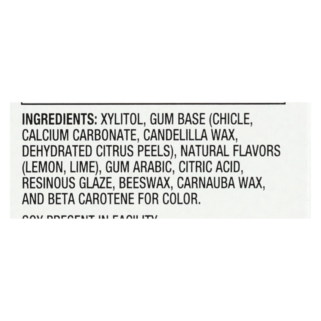 Glee Gum Chewing Gum - Lemon Lime - Sugar Free - Case Of 12 - 16 Pieces - Maras Green