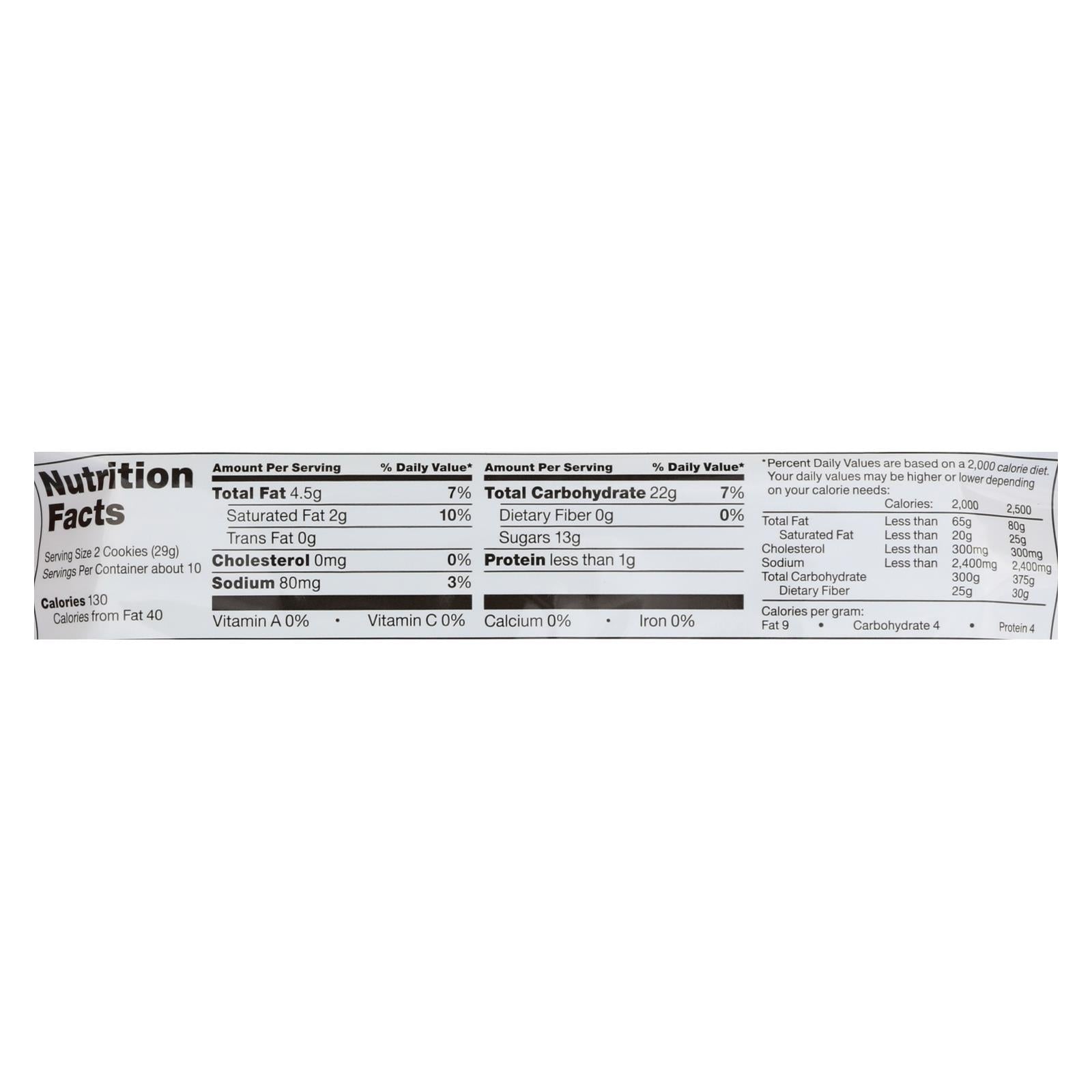 Glutino Creme Cookies - Vanilla - Case Of 12 - 10.5 Oz. - Maras Green