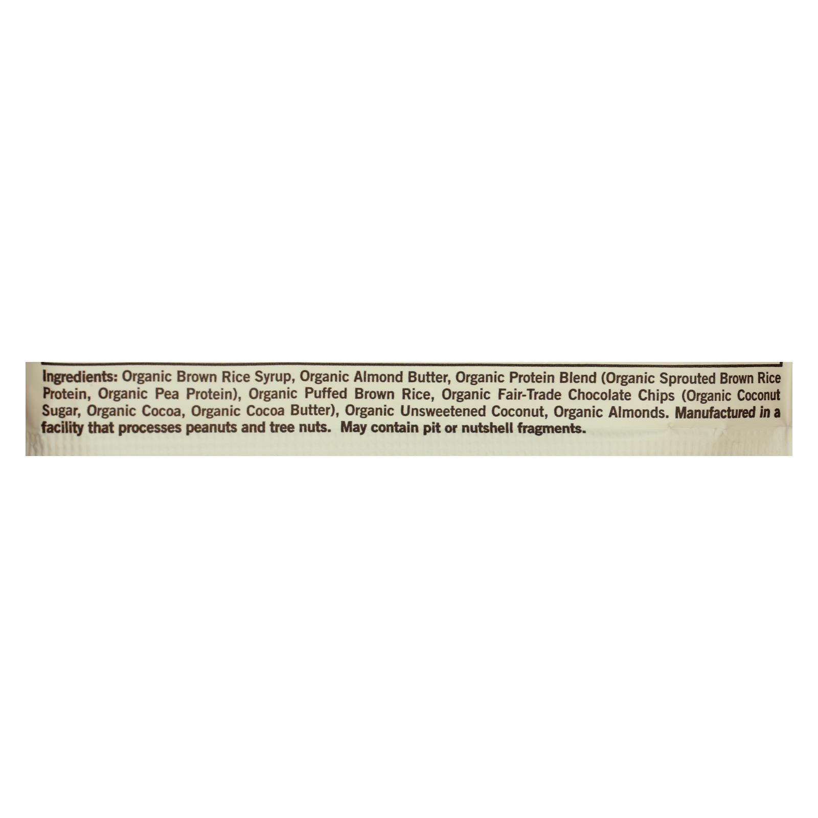 Gomacro Organic Macrobar - Coconut Almond Butter And Chocolate Chips - Case Of 12 - 2.3 Oz. - Maras Green