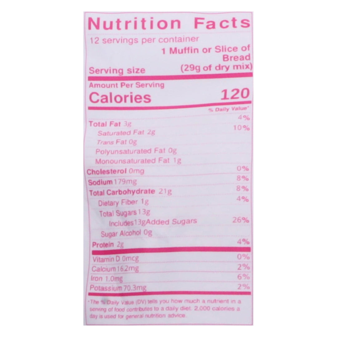 Gonanas - Mix Banana Bread Chocolate Chip - Case Of 6 - 12.3 Ounces - Maras Green