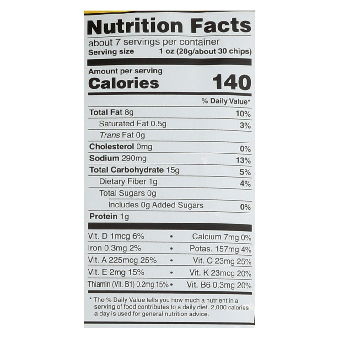 Good Health Sea Salt Veggie Chips - Case Of 10 - 6.25 Oz - Maras Green