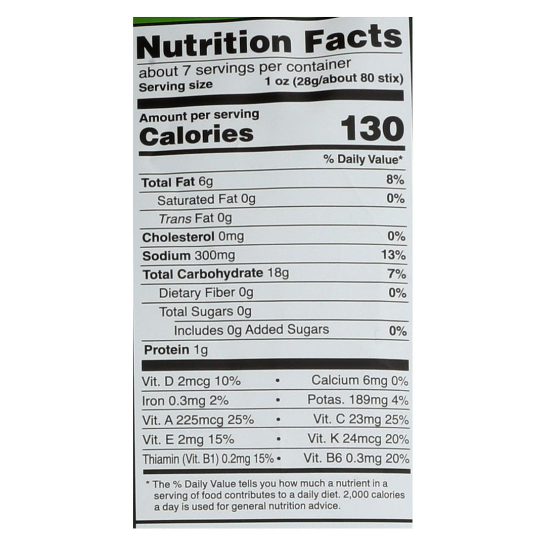 Good Health Sea Salt Veggie Stix - Case Of 10 - 6.25 Oz - Maras Green