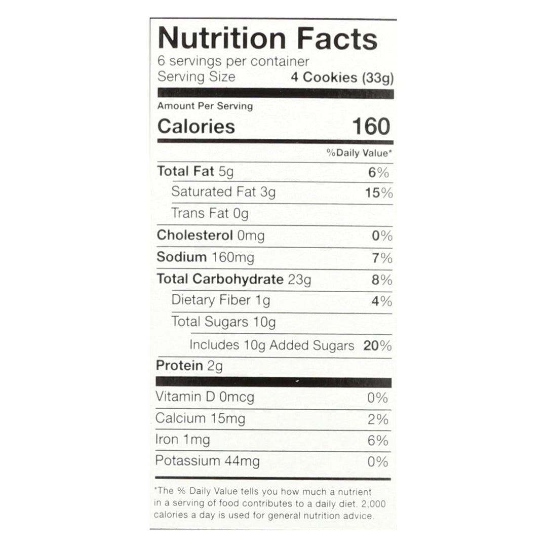 Goodie Girl Cookies - Cookies - Fudge Striped - Case Of 6 - 7 Oz. - Maras Green