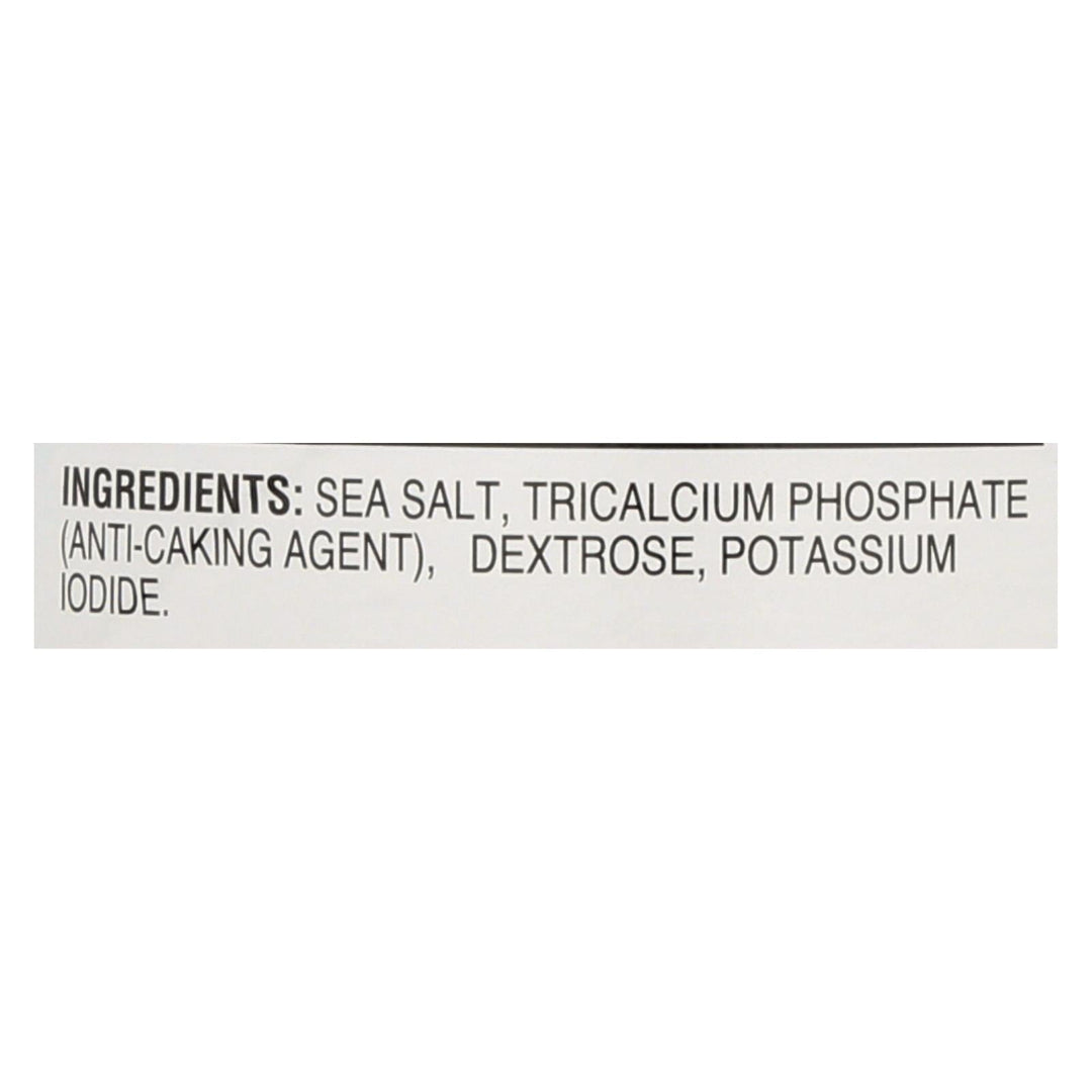 Hain Sea Salt - Iodized - Case Of 8 - 21 Oz - Maras Green