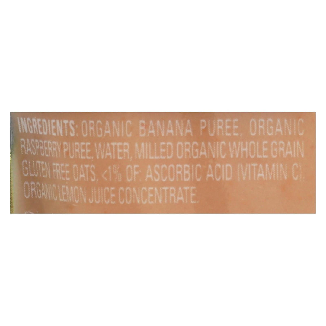 Happy Baby Happy Baby Clearly Crafted - Bananas Raspberries And Oats - Case Of 16 - 4 Oz. - Maras Green