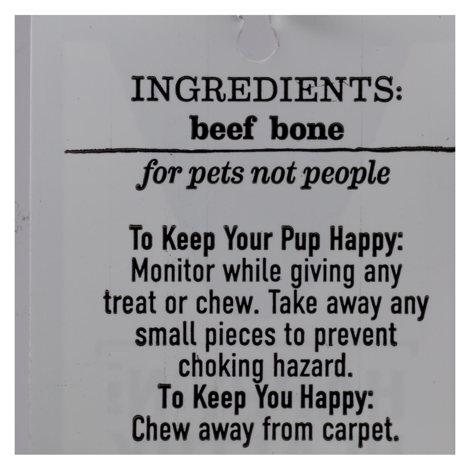 Happy N Healthy Pet - Dog Bone Beef Rib - Case Of 12 - 1 Ct - Maras Green