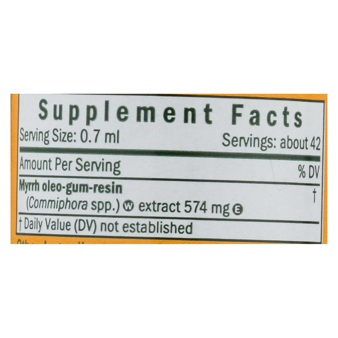 Herb Pharm - Myrrh Extract Liquid - 1 Each - 1 Fz - Maras Green