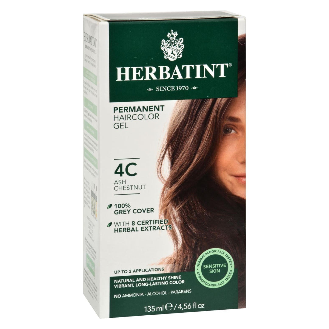 Herbatint Haircolor Kit Ash Chestnut 4c - 4 Fl Oz - Maras Green
