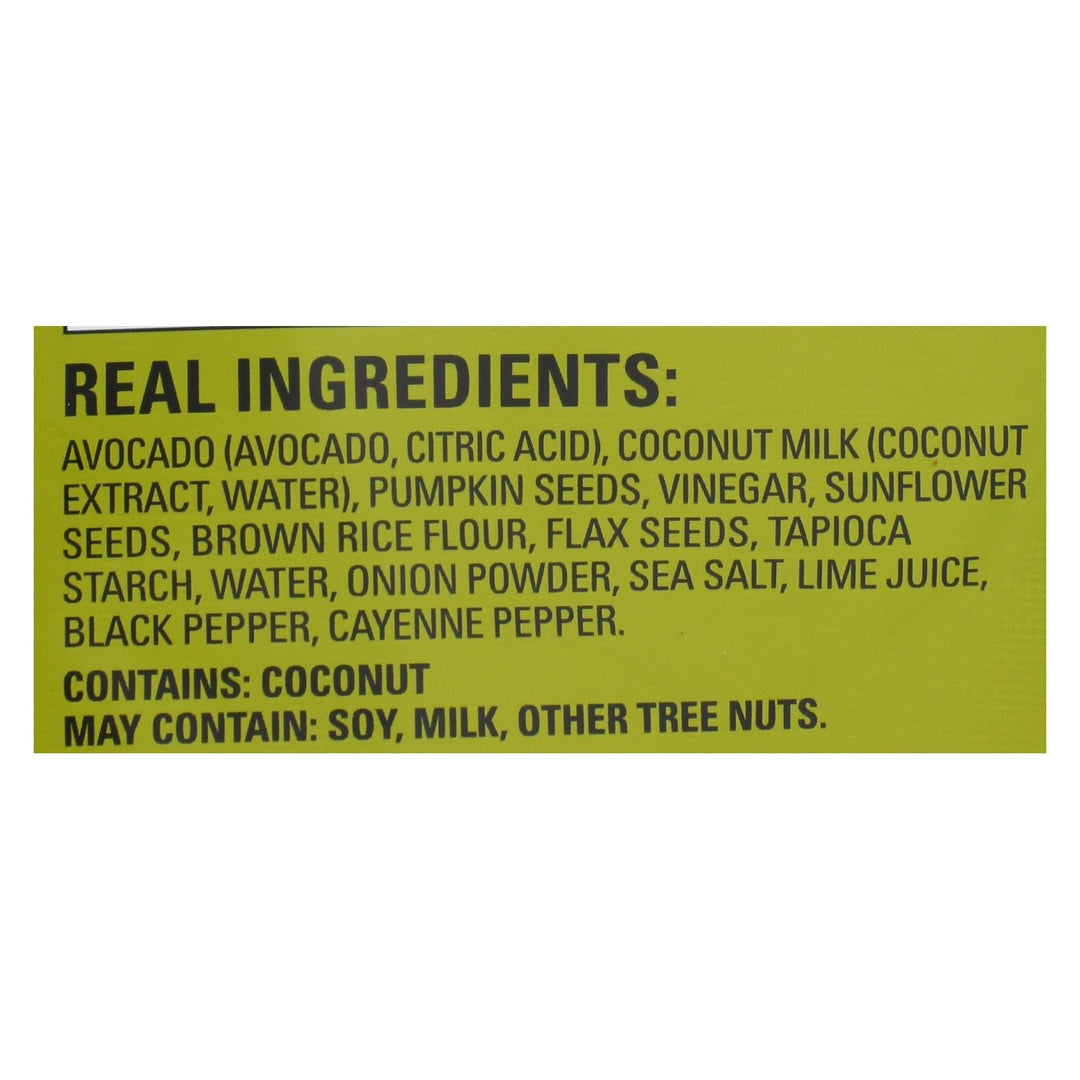 Hippie Snacks - Avocado Crsps Guacamole - Case Of 8 - 2.5 Oz - Maras Green