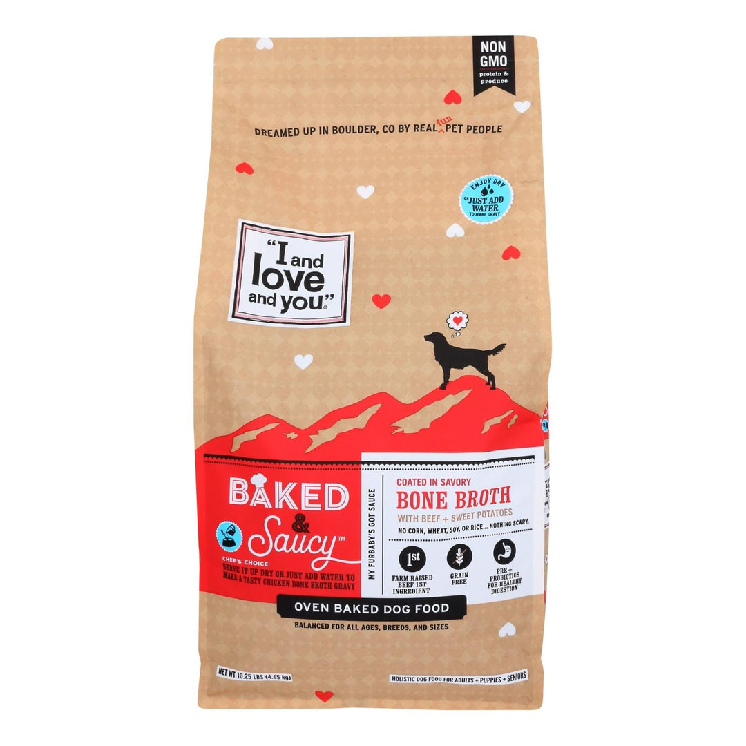 I And Love And You - Dog Food Baked Saucy Beef - Case Of 1 - 10.25 Lb - Maras Green
