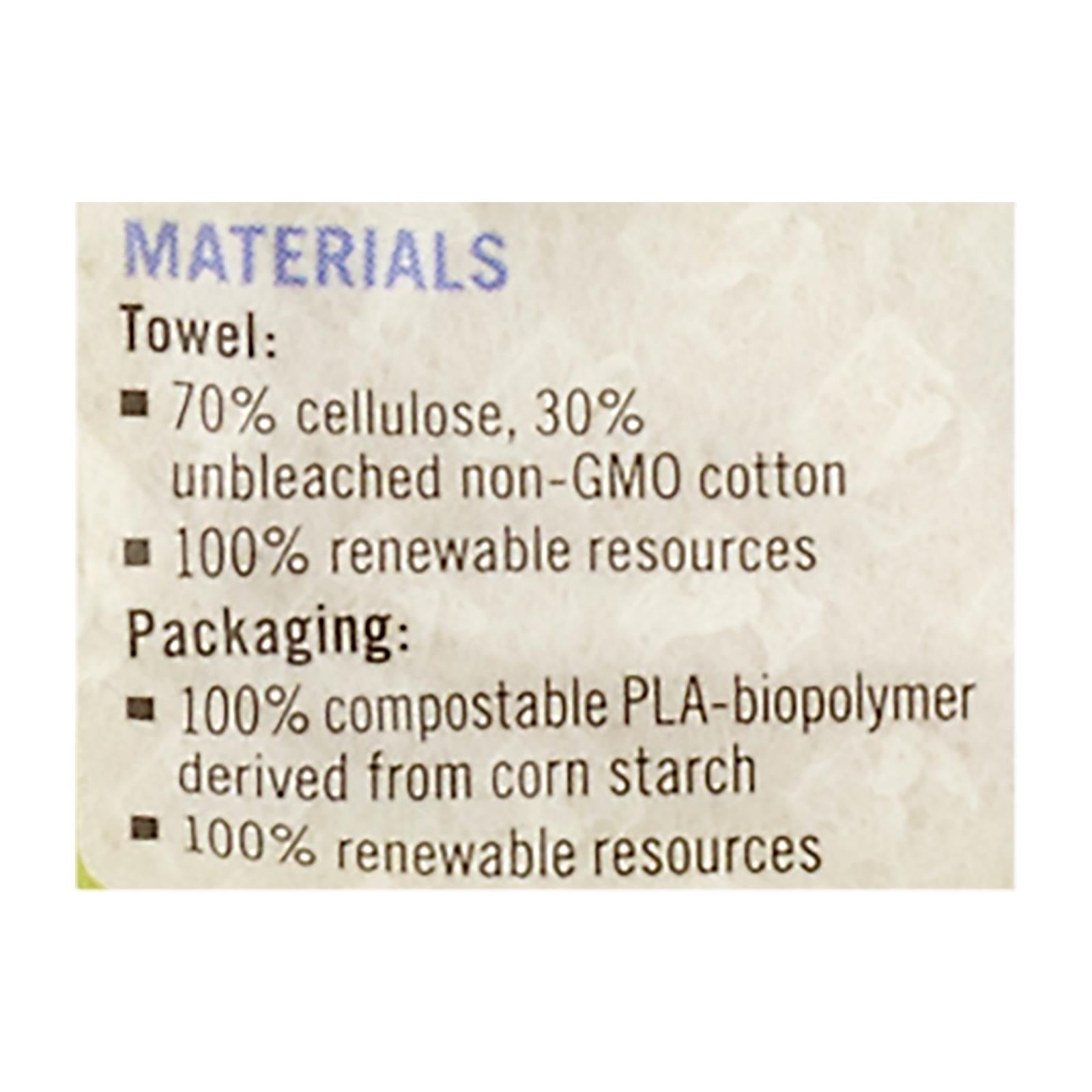 If You Care Paper Towels - Reusable - Nat - Case Of 8 - 12 Count - Maras Green