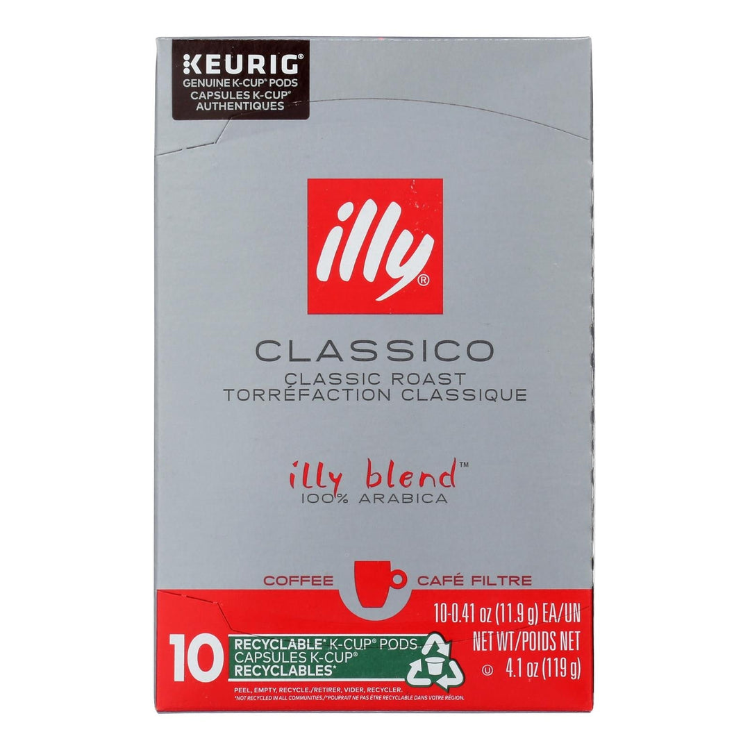 Illy Caffe Coffee - Kcups Red Mediu Roasted - Case Of 6 - 10 Count - Maras Green