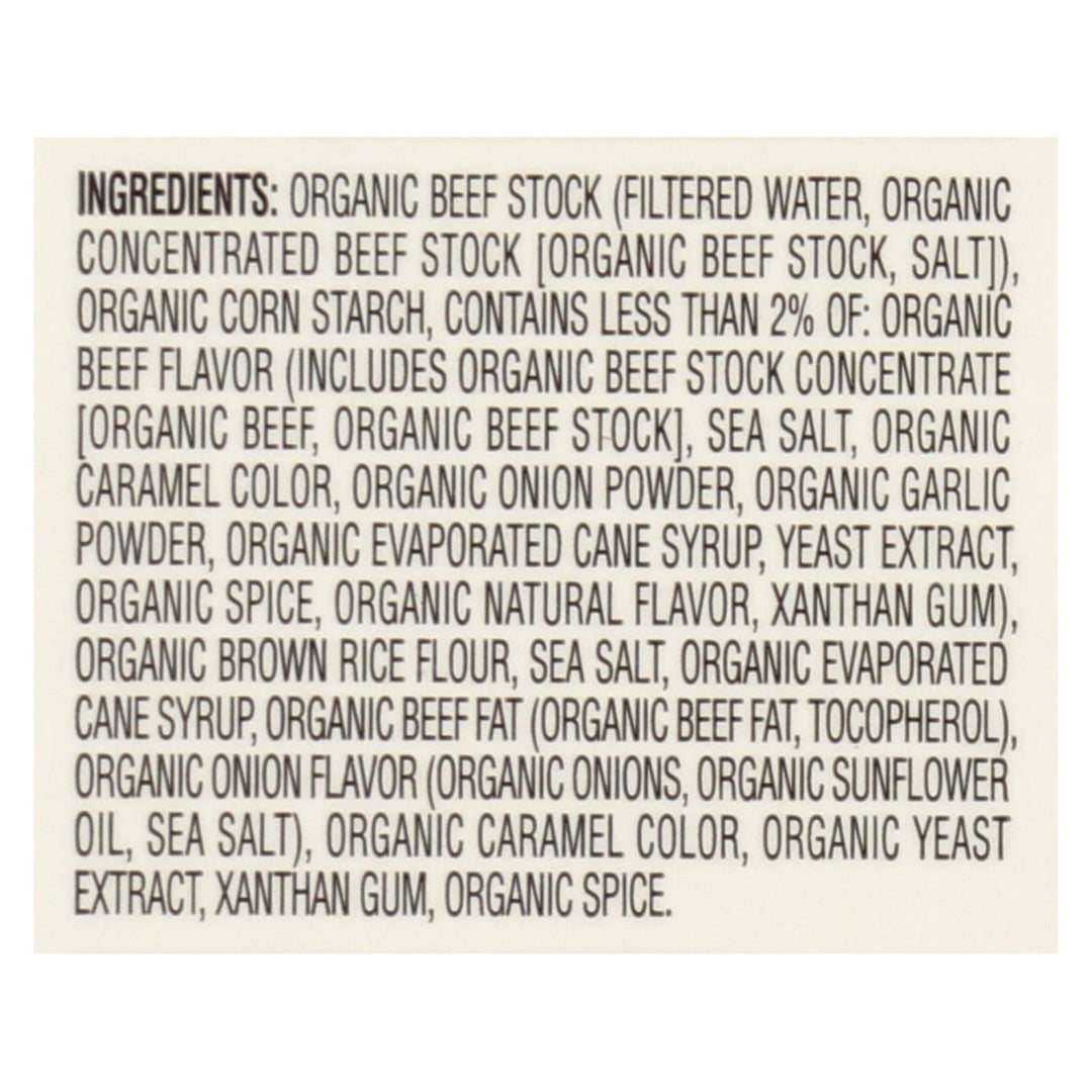 Imagine Foods Organic Gravy - Savory Beef - Case Of 12 - 13.5 Fl Oz - Maras Green