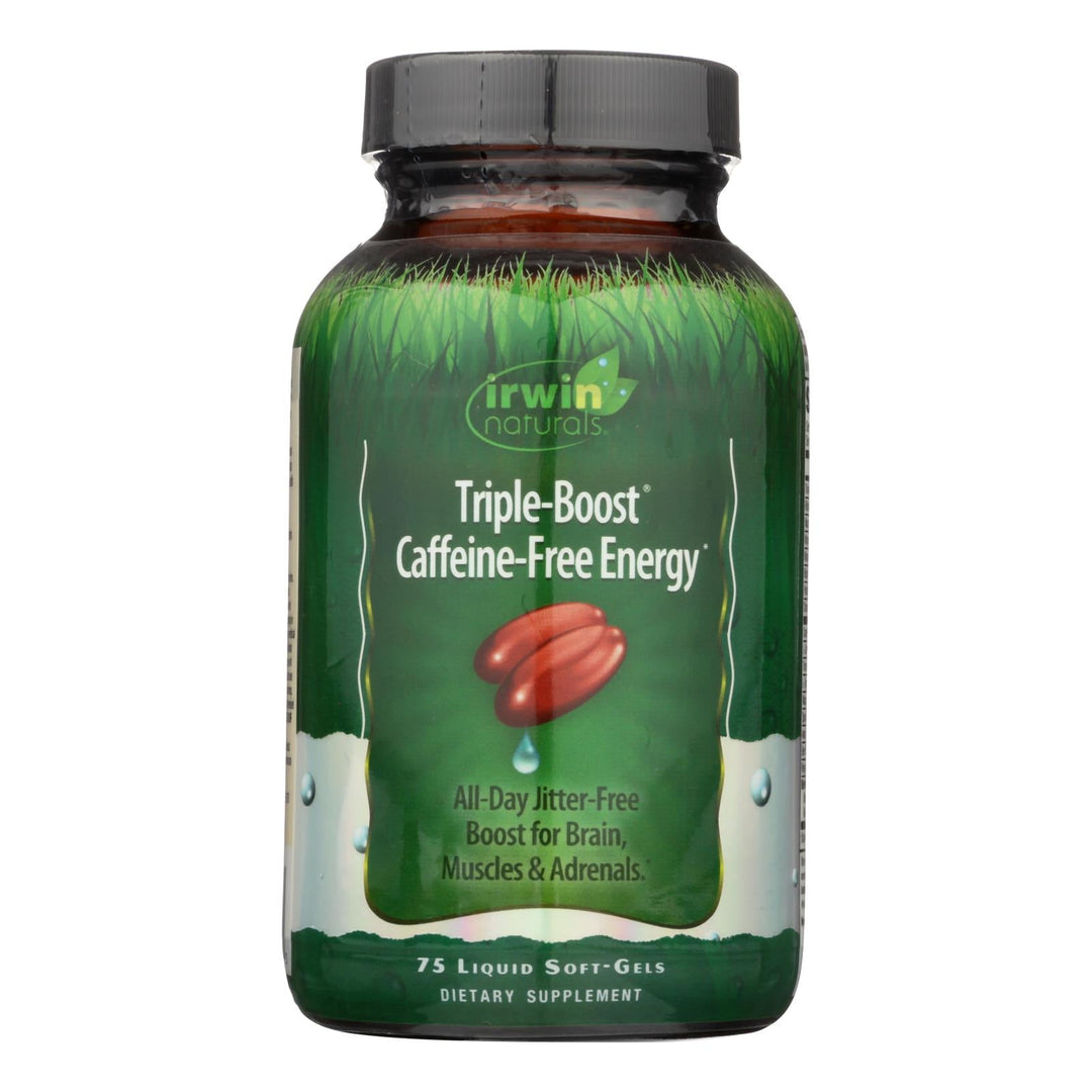 Irwin Naturals - Triple - boost Caff Energy - 1 Each - 75 Sgel - Maras Green