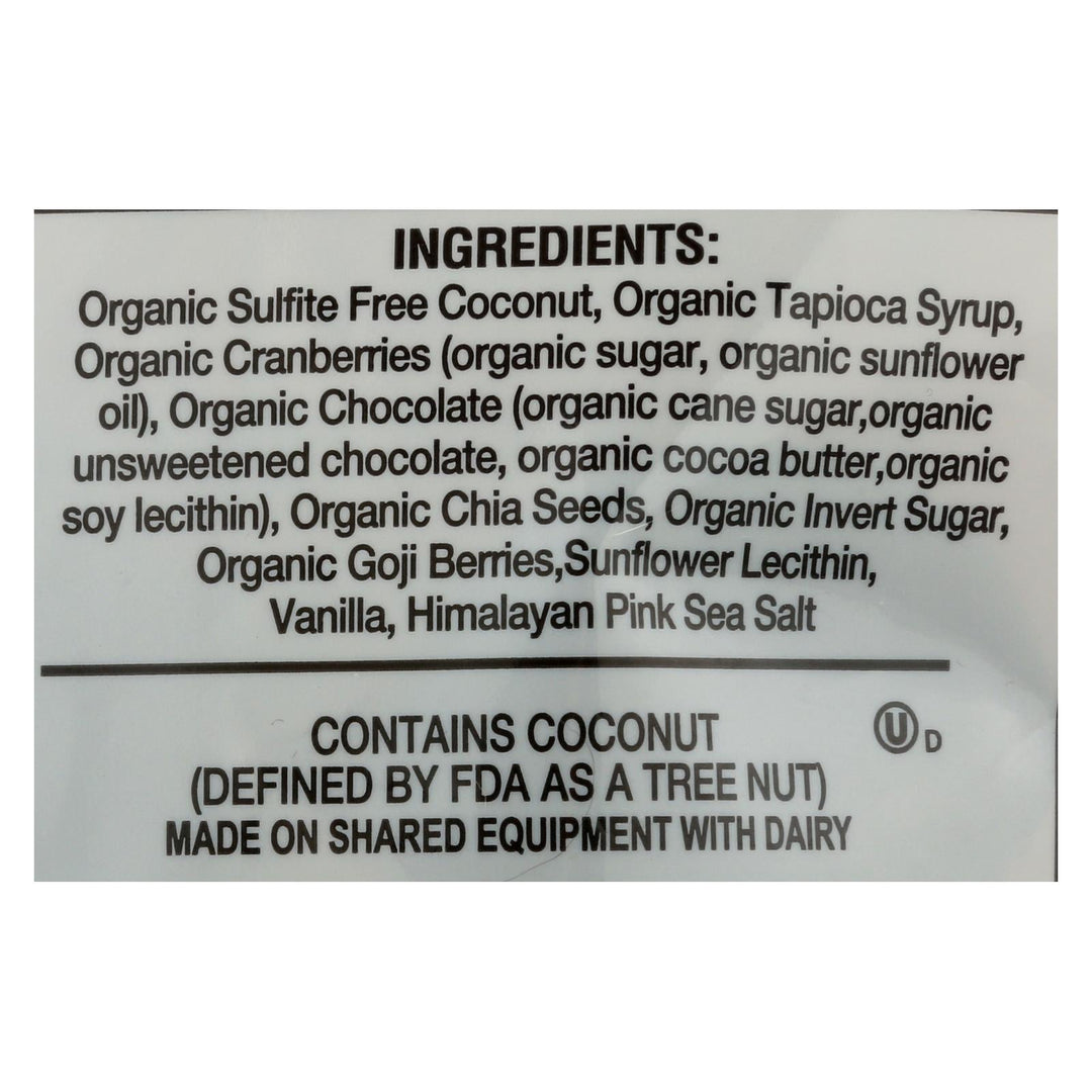 Jennies Coconut Bites - Organic - Cranberry Goji - Case Of 6 - 5.25 Oz - Maras Green