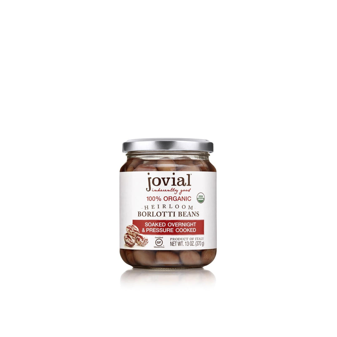 Jovial - 100 Percent Organic Borlotti Beans - Case Of 6 - 13 Oz - Maras Green