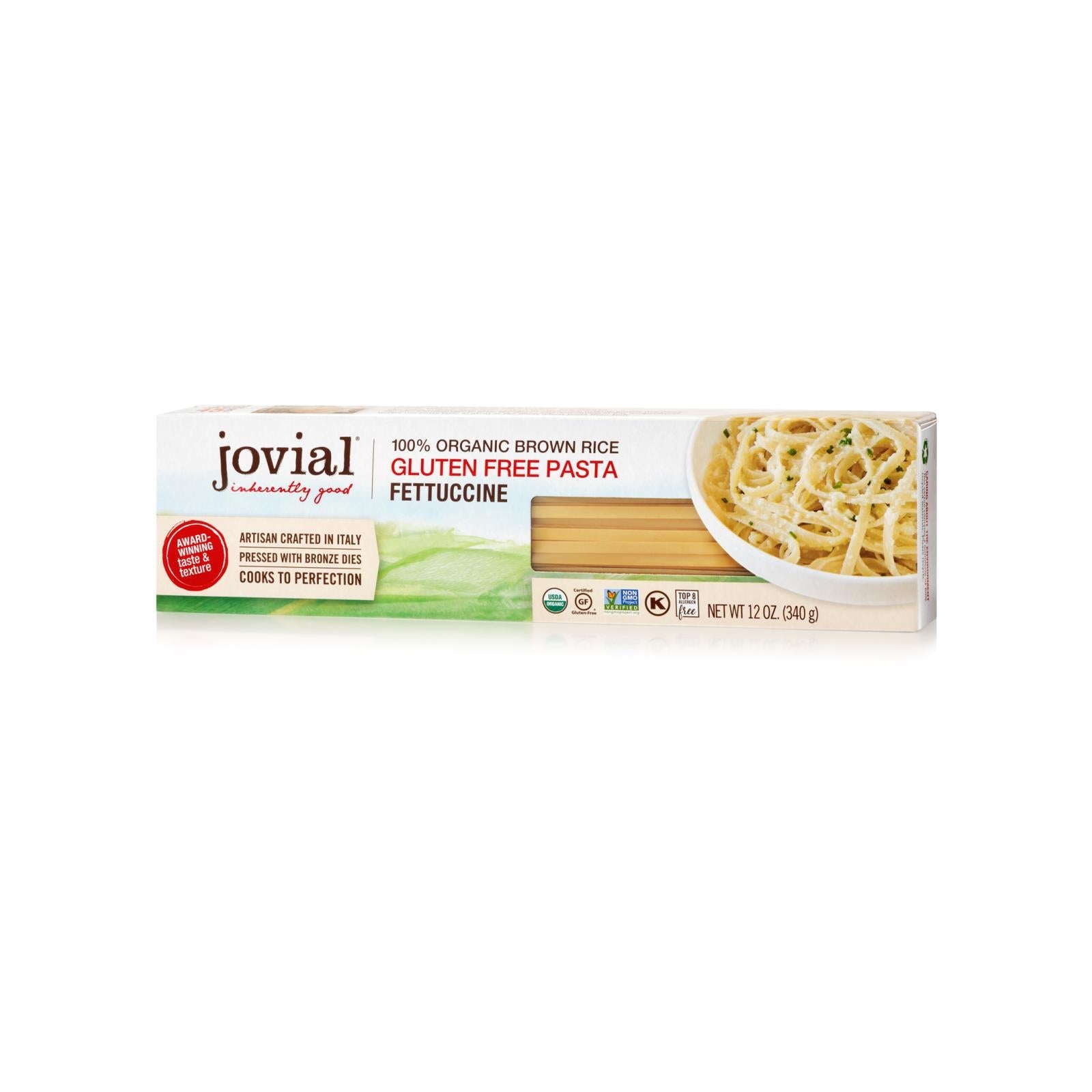 Jovial - Organic Brown Rice Pasta - Fettuccine - Case Of 12 - 12 Oz. - Maras Green