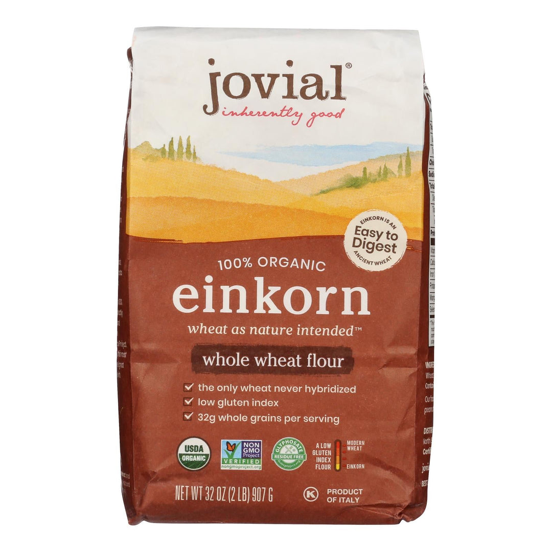 Jovial - Organic Einkorn Wheat Berries - Case of 10 - 32 oz. - Maras Green