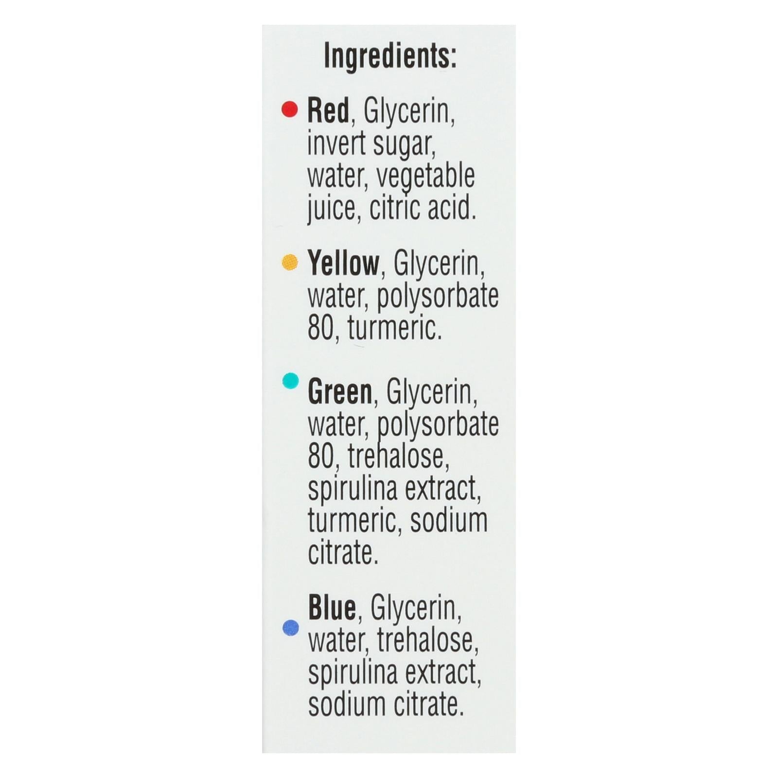 J.r. Waktins Food Coloring - Assorted - Case Of 6 - 4 Count - Maras Green