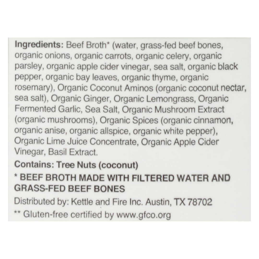 Kettle And Fire - Bone Broth Beef Pho - Case Of 6 - 16.9 Fz - Maras Green