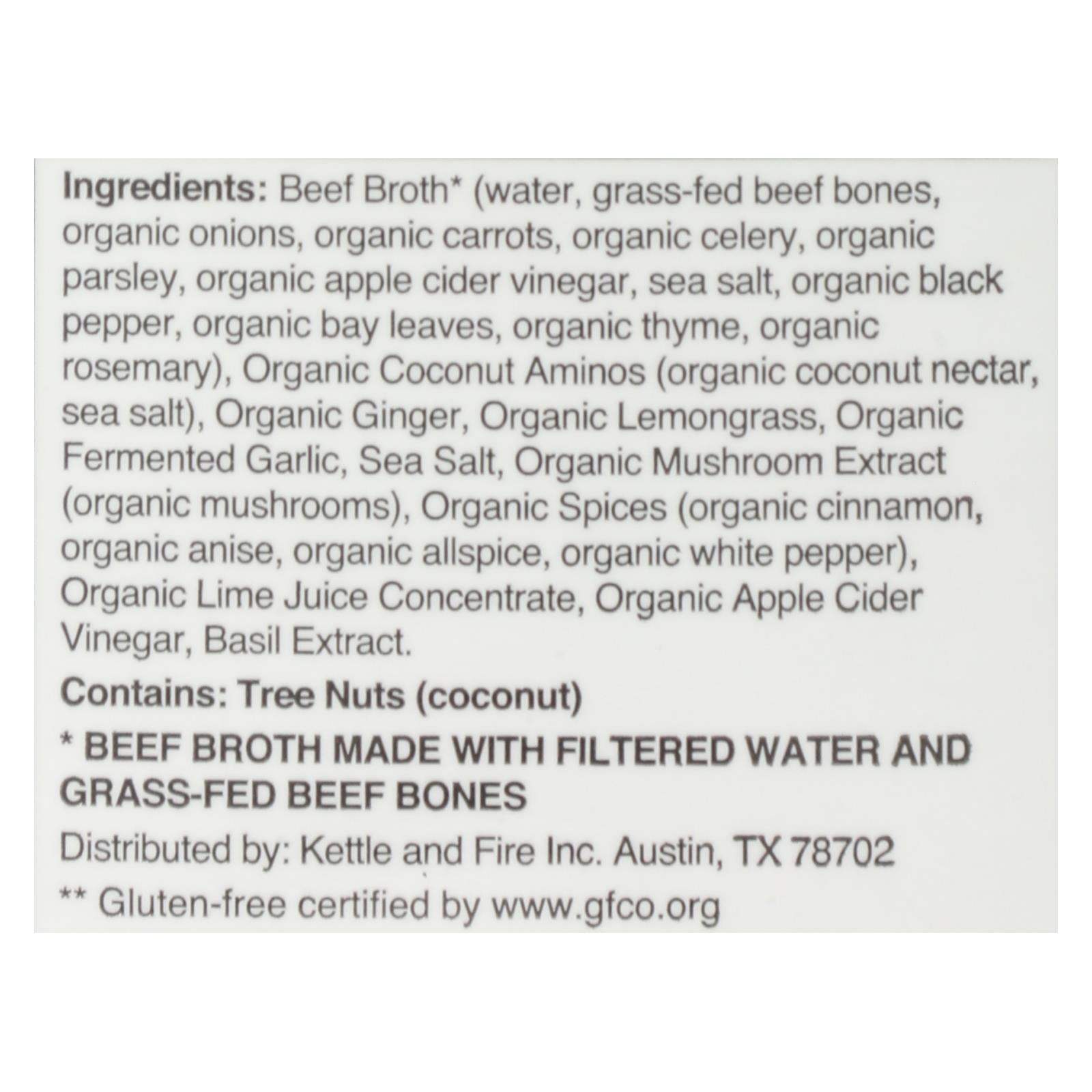 Kettle And Fire - Bone Broth Beef Pho - Case Of 6 - 16.9 Fz - Maras Green