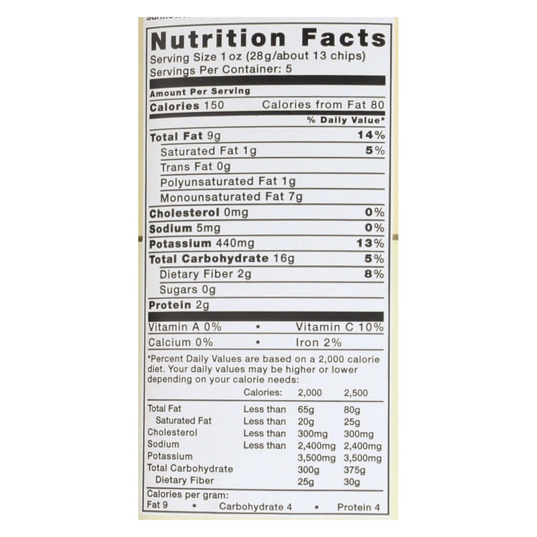 Kettle Brand Potato Chips - Unsalted - Case of 15 - 5 oz. - Maras Green